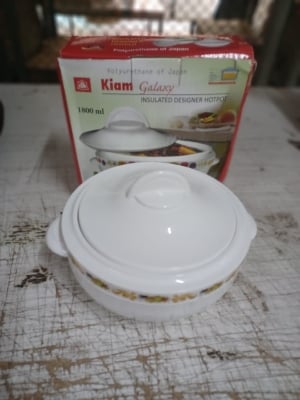 Picture of KIAM Galaxy Stainless Steel Food Hot pot - 900 ML (White)