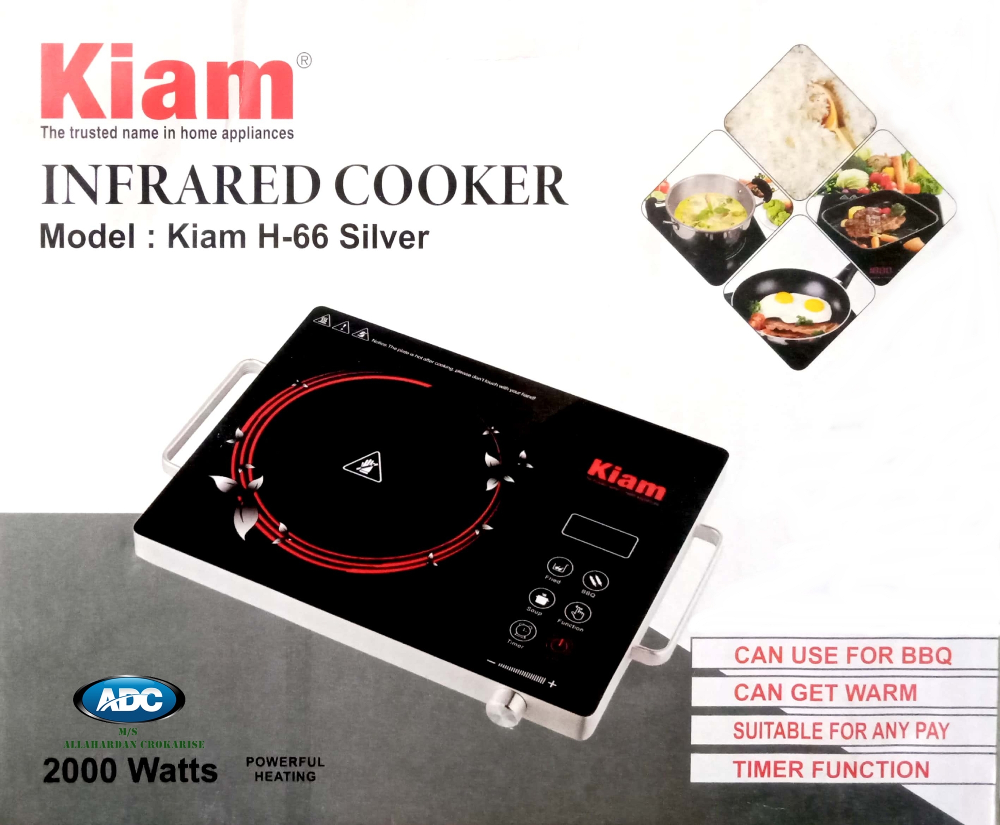 Picture of Kiam Infrared Cooker H-66 Silver