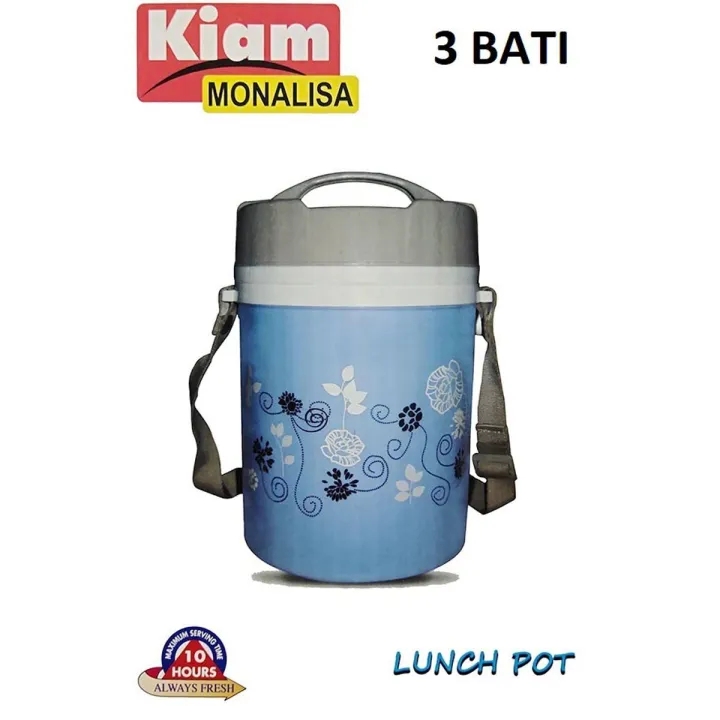 Picture of Kiam Monalisa Hot Tiffin Carrier 3 BATI Lunch Pot