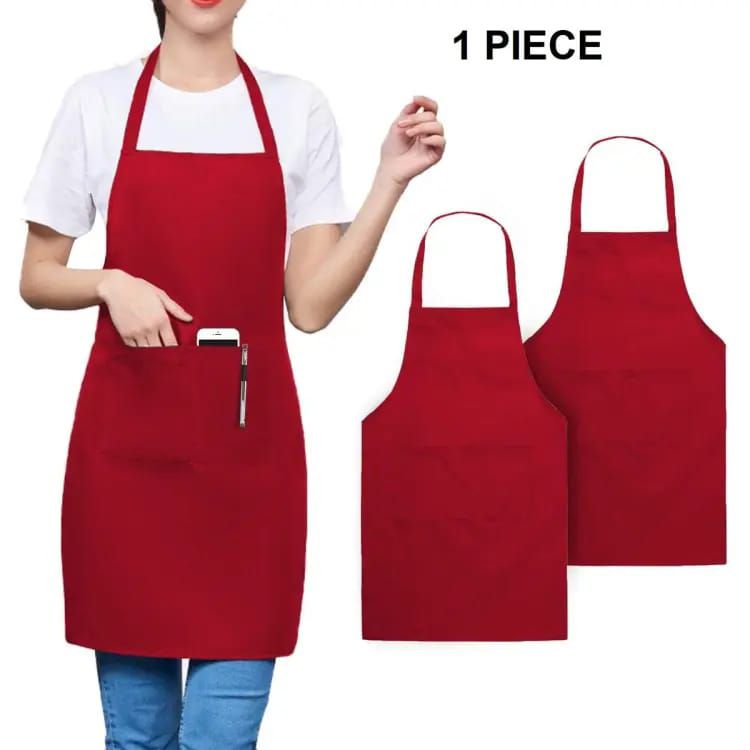 Picture of Kitchen Apron Size : 26X32 Inches (Mixed colors) (Red)