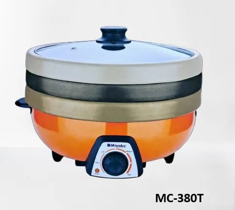 Picture of Miyako 4.0L 3 Pot Electric Curry Cooker MC-380T – Powerful 1300W Multifunctional Cooking Solution