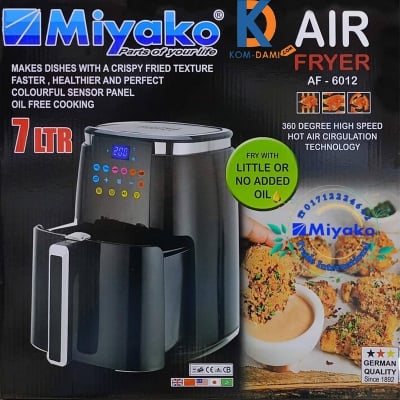 Picture of Miyako AF-6012 Digital Touch Control Panel Air Fryer.
