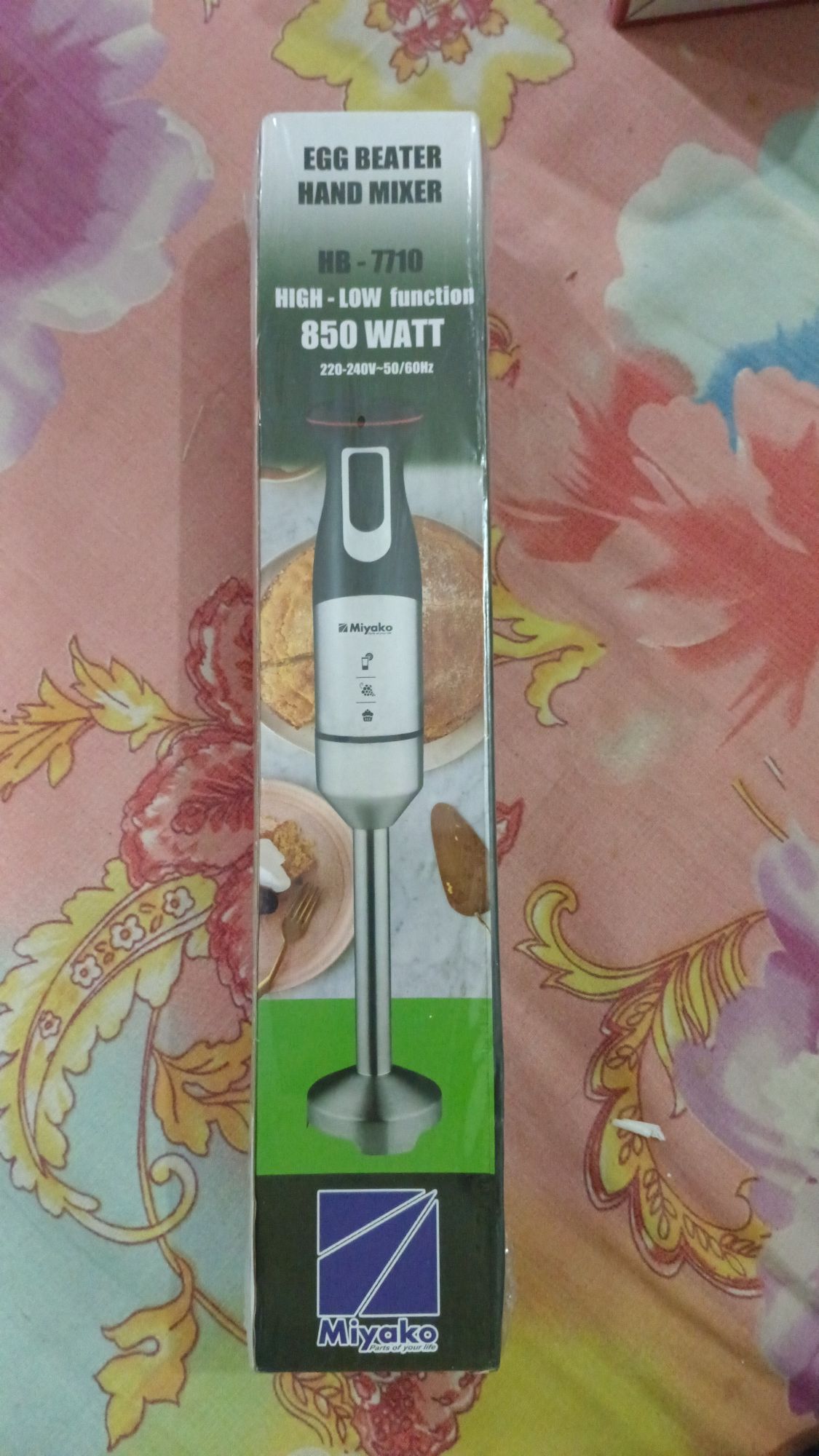 Picture of Miyako Electric Hand Blender/ Hand Mixer/ Egg Beater 850 watt HB-7710 High & Low Function (Silver)