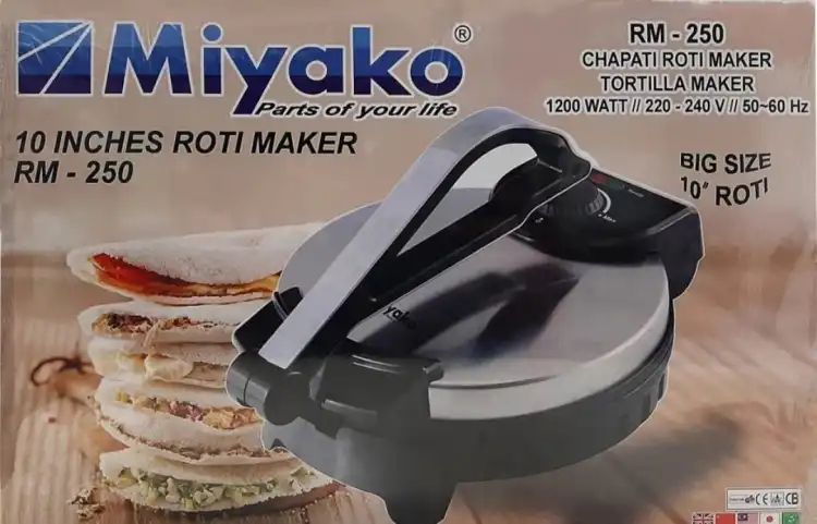 Picture of Miyako Electric Roti Maker RM-250 Big Size 10 inch (Silver)