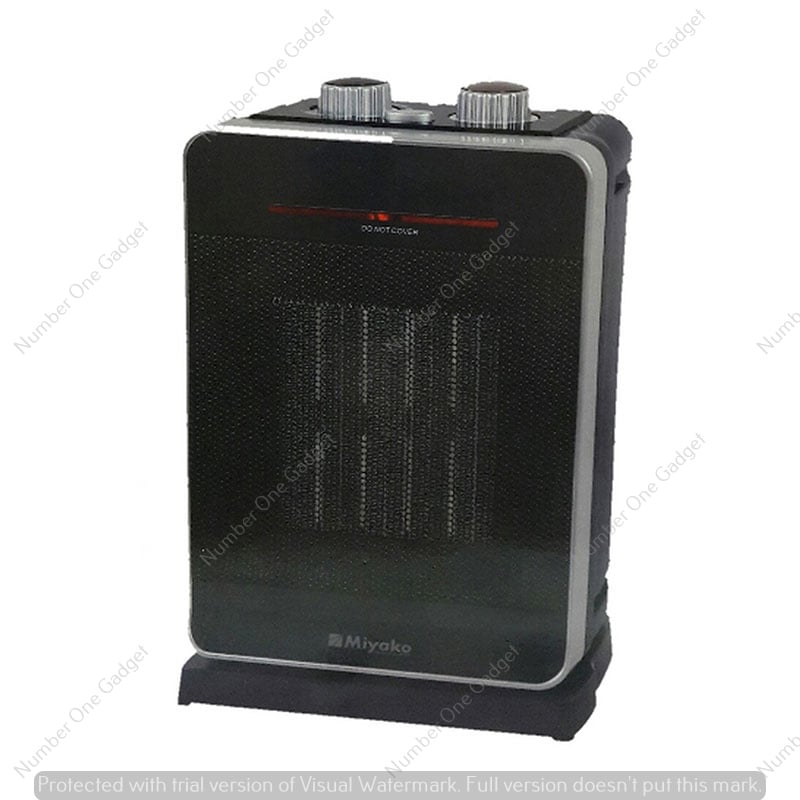 Picture of Miyako PTC-602 Oscillating 2000W PTC Ceramic Room Heater – Fast Heating for 400 sq-ft Rooms Heater with Overheat & Tip-Over Protection (Black)