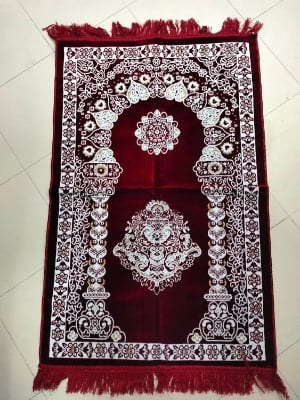 Picture of Multi-Colour Velvet Jaynamaz- Made in Turkey