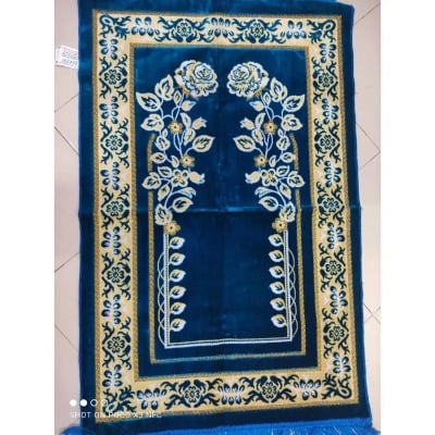 Picture of Multi-Colour Velvet Jaynamaz- Made in Turkey