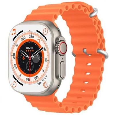 Picture of New T800Ultra smart watch S8 Ultra 49mm Bluetooth call heart rate pressure oxygen thermometer step information 45mm (Silver)