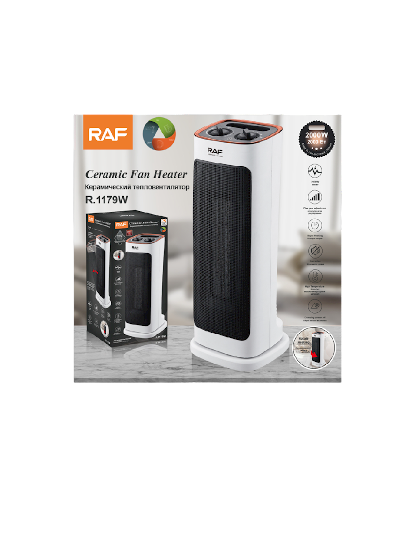 Picture of RAF Popular Desktop Rotatable Adjustable Thermostat PTC Indoor Electric Ceramic Space Heater