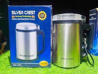 Picture of Silver Crest 1500W Stainless Steel Electric Mini Grinder | Powerful Multi-Purpose Dry & Wet Grinder for Kitchen Use