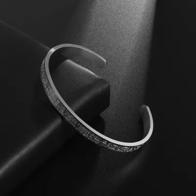 Picture of Stainless Steel Islamic Cuff Bracelet Bracelet Fine Jewelry Ayatul Kursi Colour (gold,)