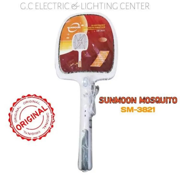 Picture of SUNMOON(SM -3821) Mosquito Killer Bat With Charging Cables Electric insect Killer Bat. (White)