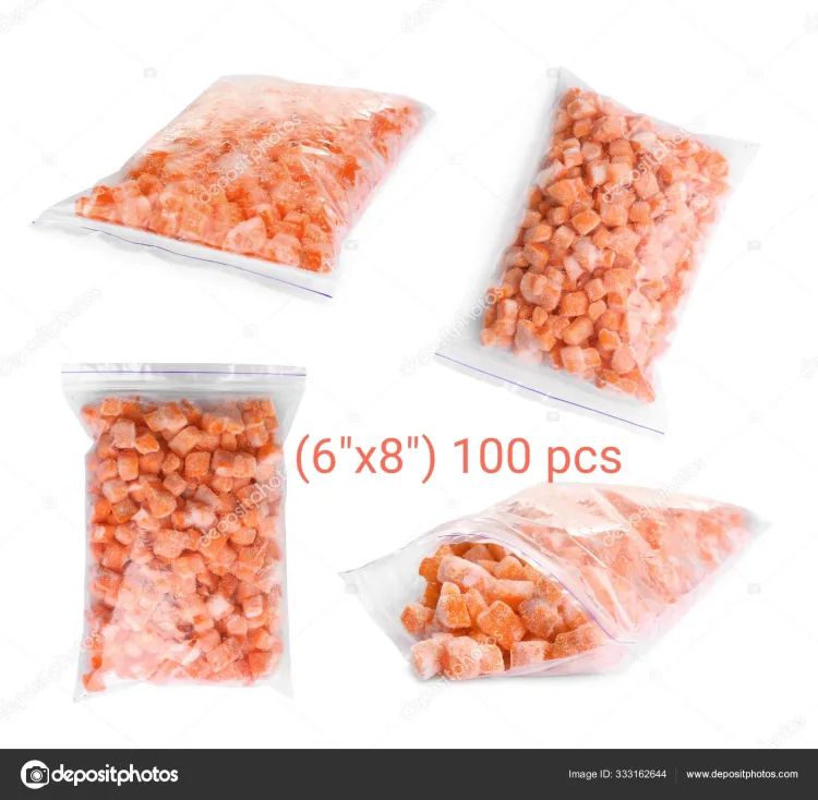 Picture of Zipper poly bag/ziplock poly Bag /Food Grade lock bag (6"*8")100pcs