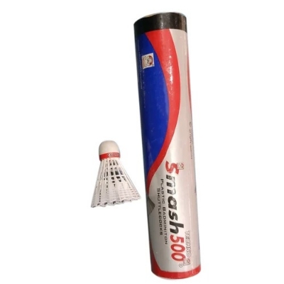 Picture of Smash 500 Badminton Shuttlecock (10 Pcs) - Enjoy Badminton Games With The Smash 500 Shuttlecock Set White