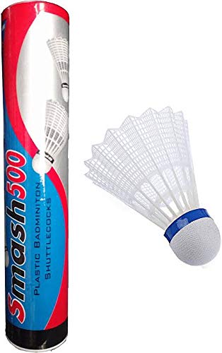 Picture of Smash 500 Badminton Shuttlecock (10 Pcs) - Enjoy Badminton Games With The Smash 500 Shuttlecock Set White