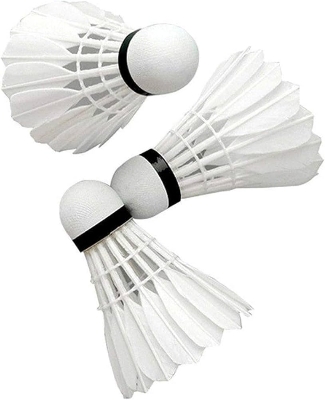 Picture of White Badminton Feather Cock - 2pc White