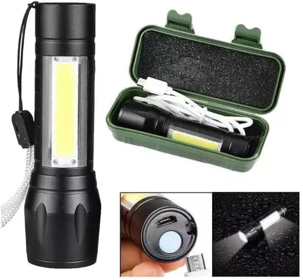 Picture of USB Torch Light -With out Zoom Light Black