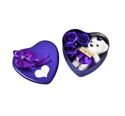 Picture of Purple color Love Box Valentine Day Best Love Gift for Girlfriend Purple