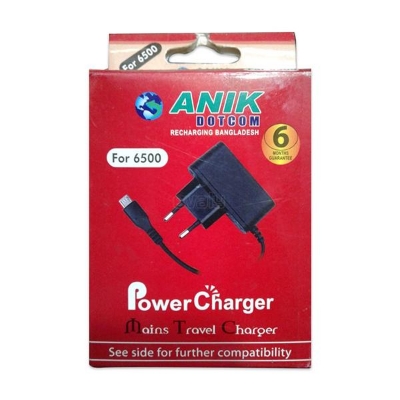 Picture of Anik Micro USB Mobiles Charger for Button & Feature Phone. Black