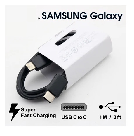 Picture of Samsung 45W Watt USB-C Super Fast Charging Wall Charger Black