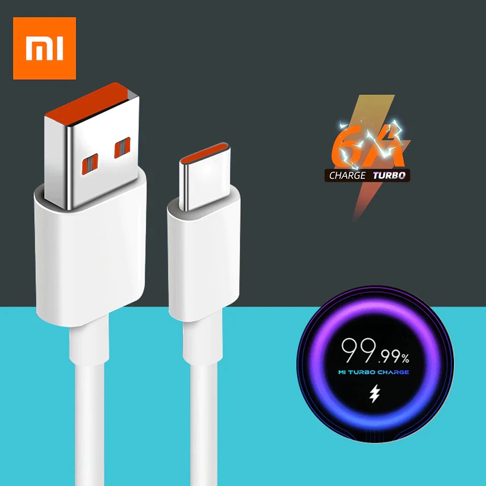 Picture of 33w fast charger Fast Charger 33W Turbo Charge 4.0 Adapter 3A Usb Type C Cable For MI 10 9T 9 A3 Red\\mi Note 8 9 9s 10 Pro redmi 11 K20 K30 Pro Mix3 Max3F1, Mi 5, Mi 6, Mi 8, Mi Max 3, White