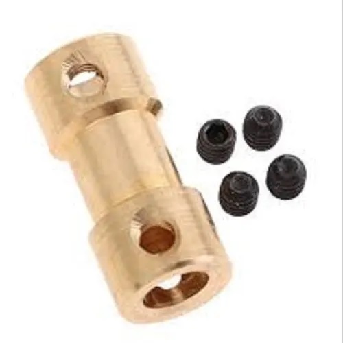 Picture of Brass Motor Shaft Coupling Jointer, For Pneumatic Connections, Size: 3/4 inch Gold