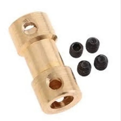 Picture of Brass Motor Shaft Coupling Jointer, For Pneumatic Connections, Size: 3/4 inch Gold