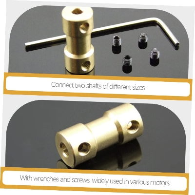 Picture of Brass Motor Shaft Coupling Jointer, For Pneumatic Connections, Size: 3/4 inch Gold