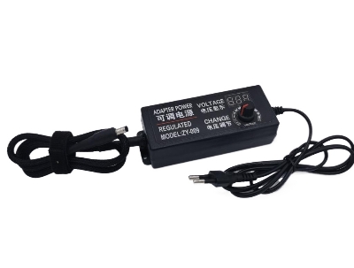 Picture of ADJUSTABLE AC TO DC 3V to 24V 5A ADAPTER WITH DISPLAY SCREEN VOLTAGE ADJUSTABLE POWER SUPPLY Black