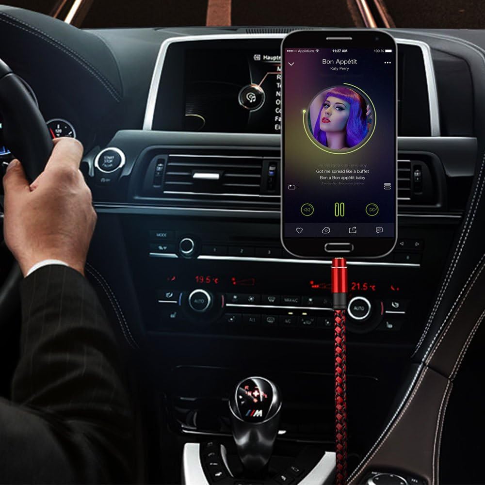 Picture of 3 Meter 3.5mm Aux Audio Cable for Earphones MP3 Player High-Quality Sound Multicolor