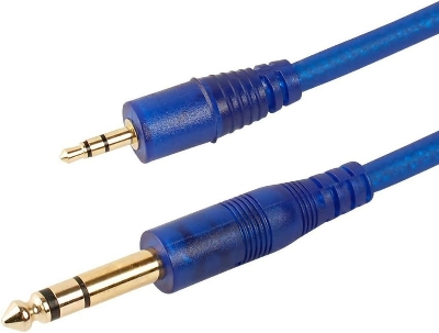 Picture of 6.5mm Audio Amplifier to 3.5mm AUX Jack Cable (1meter) Multicolor