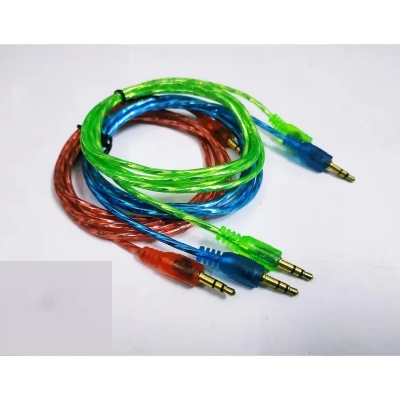 Picture of Aux Cable for Bluetooth Headphone or Speaker / 1 by 1 cable / 3.5mm Jack Headphone Audio Cable Multicolor