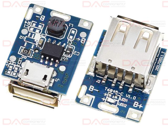Picture of Power Bank Charger Circuit 18650 Battery Charger 134N3P 1 USB 5V Boost Step Up Multicolor