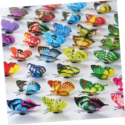 Picture of 12 Ps Butter fly Sticker for Your Bedroom Wall Decoration Multicolor