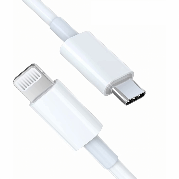 Picture of 20W PD USB C Cable to Lightning Cable White