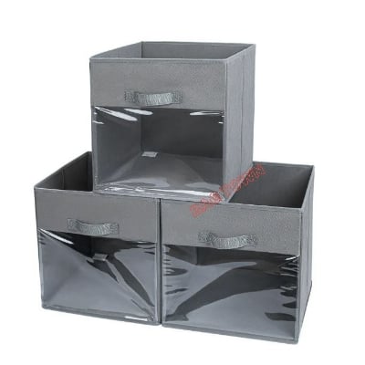 Picture of 3 Pcs Cloth Storage Box, Large Capacity Laundry Basket, Cloth Organizer Basket