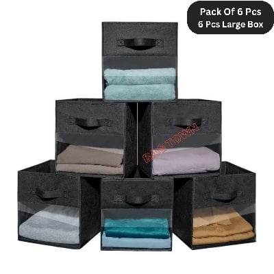 Picture of 3 Pcs Cloth Storage Box, Large Capacity Laundry Basket, Cloth Organizer Basket