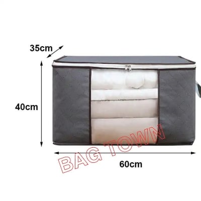 Picture of Large Capacity Quilt Storage Bags. Blankets Organizer, Cloth Organizer, Winter Cloth Storage Organizer.