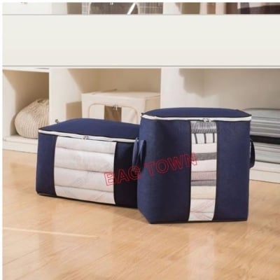 Picture of 2 pcs setWinter Cloths Storage Organizer Bags. Blankets Cover, Cloth Organizer, Winter Wardrobe Storage Organizer