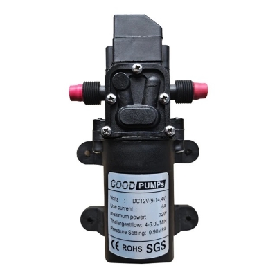 Picture of 12V DC Water Pump Diaphragm Pump 12 Volt Self Priming Sprayer Pump with Pressure Switch 80 PSI/1.1 GPM for RV Caravan Camper Boat Marine Lawn Black