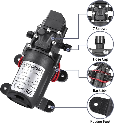 Picture of 12 Volt High Speed Car / Bike Washer Pump Black