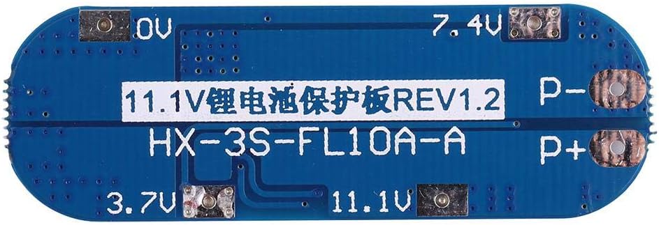Picture of 3S 12V 18650 Li-ion Lithium Battery BMS PCB Protection Board 11.1V 12.6V with Balanced Circuit Over Charge Discharge Over Current Protection(10-13A) Multicolor
