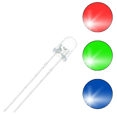 Picture of RGB LED Light - 5mm - 30Pcs-7 color light Multicolor