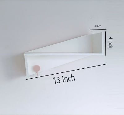 Picture of N Shape Wall Shelf Self Adhesive Punch free Decor Shelf (1 pcs shelf)