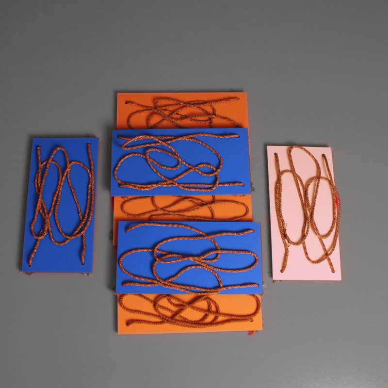 Picture of 1 Layer Rope Wall Shelf With Hook (3 Pcs 1 Set)