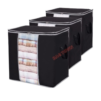 Picture of Quilt Storage Bag, Blanket Storage Organizer, Large Capacity Cloth Storage Bag, New Quilt Storage Bag