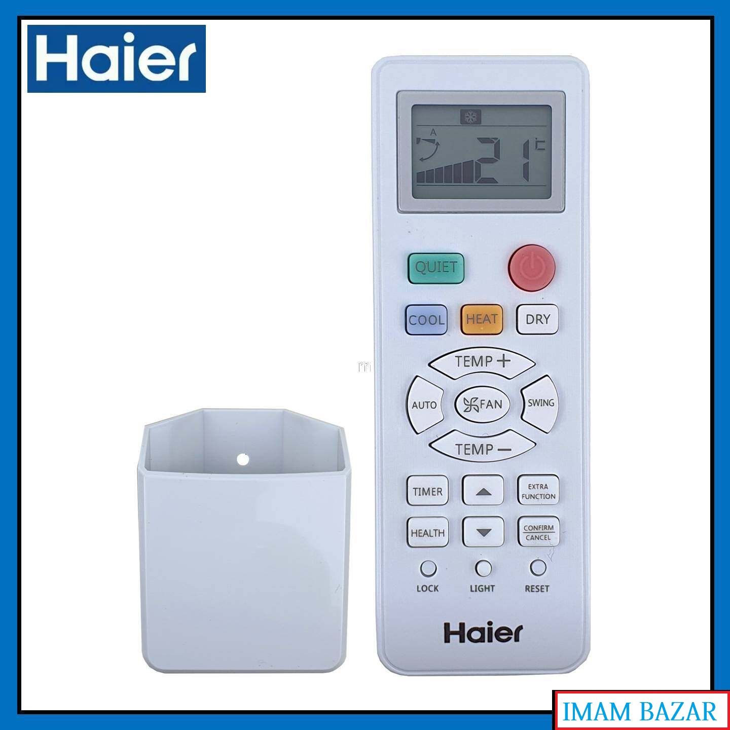Picture of Haier Air Cond Aircond Air Conditioner OEM Replacement Remote Control HE-06 For Model 0010401715L /H/F/R/Z/C/G/Q White