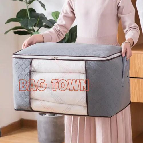 Picture of Large Capacity Quilt Storage Bags. Blankets Organizer, Cloth Organizer, Winter Cloth Storage Organizer