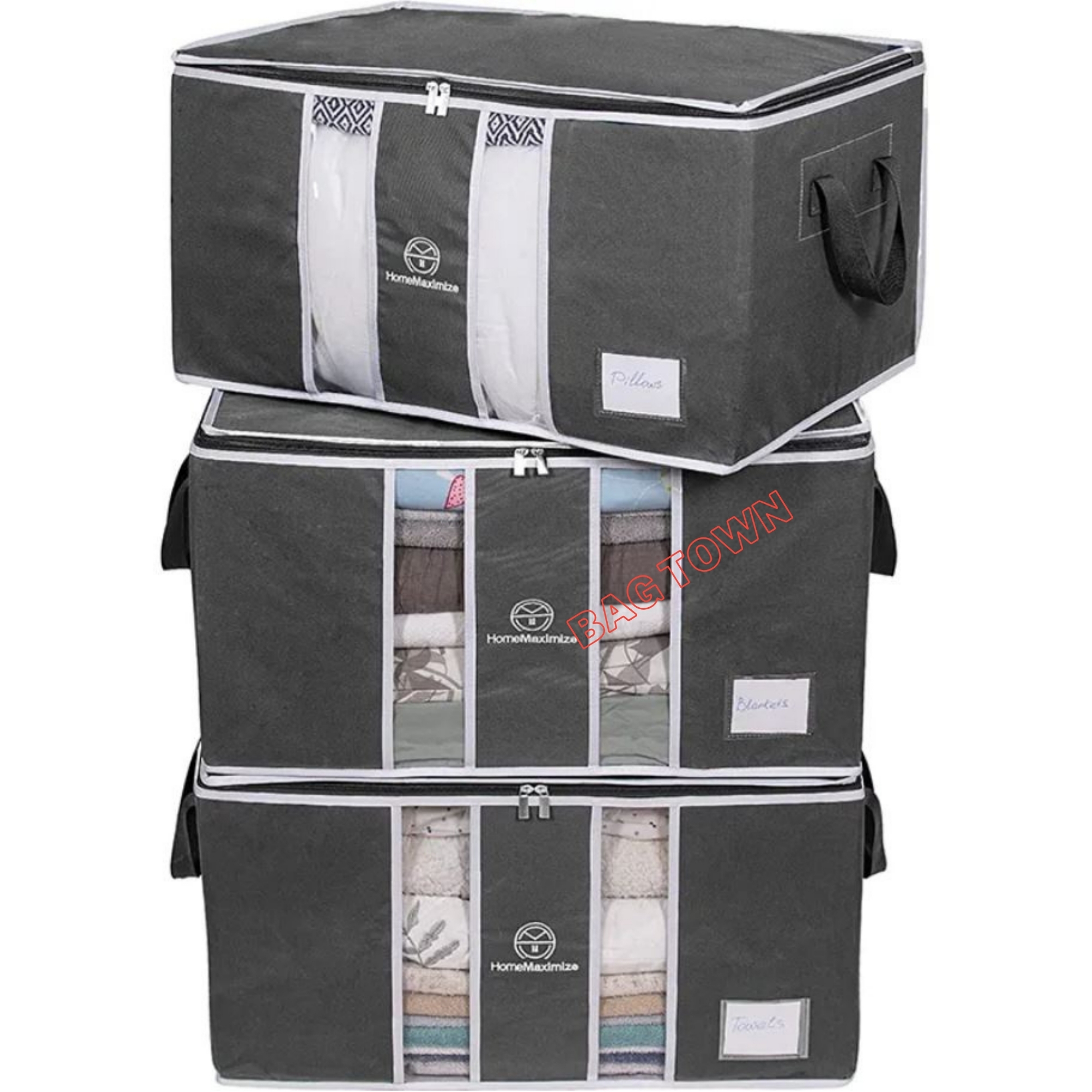 Picture of New Quilt Storage Bag, King Size Blanket Storage Organizer, Large Capacity Cloth Storage Bag.
