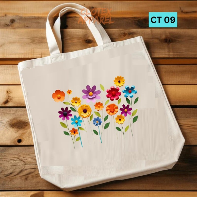 Picture of BtownBeautiful Designed Cotton Canvas Tote Bag With Zipper. [C T 09]